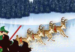 [Reindeer Race to Finish]