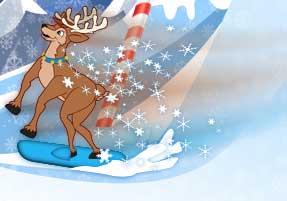 [Santa's Reindeer Snowboarding for Gold!]