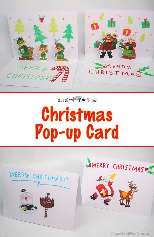 Download Christmas Crafts For Kids Christmas Pop Up Cards PSD Mockup Templates