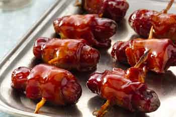 Mrs. Claus' Kitchen | Mini Bacon-Wrapped Sausages