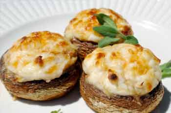 [Crab And Gouda Stuffed Mushrooms]