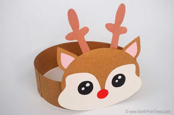 Christmas Crafts For Kids | Reindeer Headband Craft Reindeer Handprint Ornament