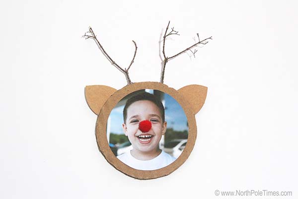 [Rudolph Reindeer Photo Ornament]