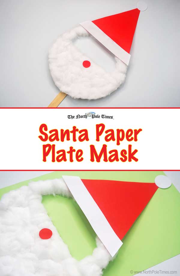 [Santa Paper Plate Mask]