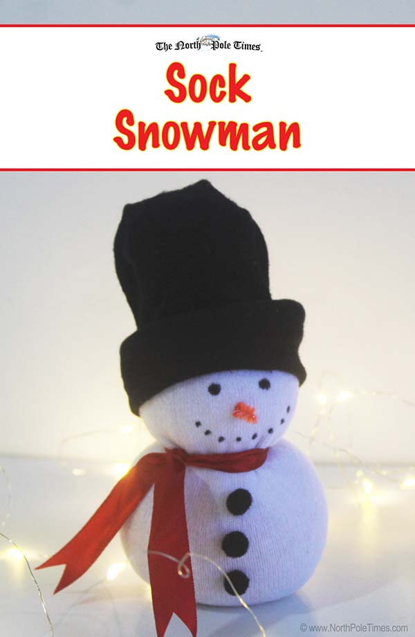 Christmas Crafts For Kids Sock Snowman