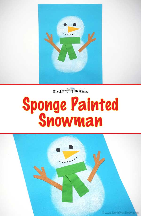 [Sponge Painted Snowman]