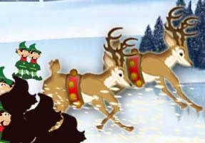 [Reindeer Whoosh Thru Sprint Race!]