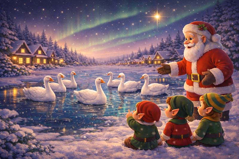 [On the Seventh Day of Christmas: Seven Swans]