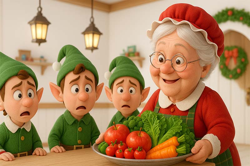 [Mrs. Claus Orders a Snack Swap]