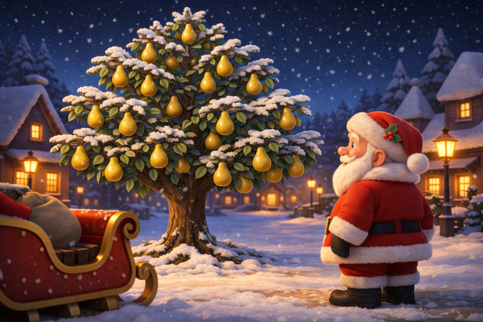 [On the First Day of Christmas at the North Pole]