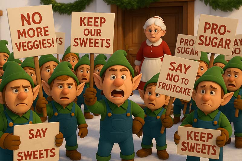 [ELVES GO ON STRIKE]